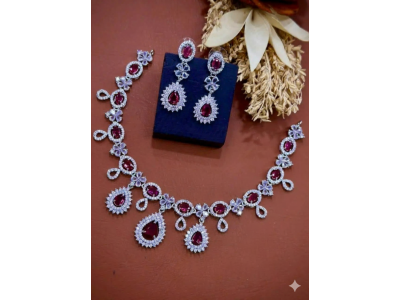 The Scarlet Bloom Necklace Set
